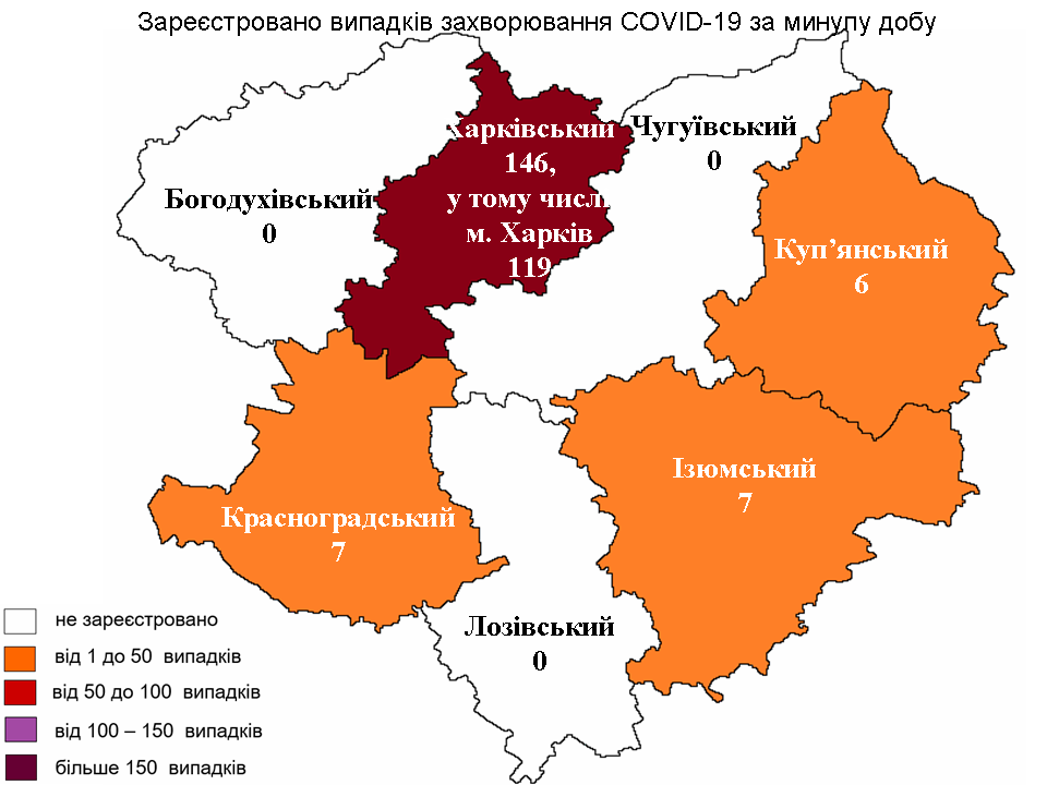 Коронавірус райони Харківської області