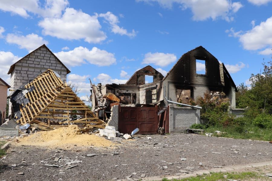 Наслідки обстрілів Руської Лозової. Фото