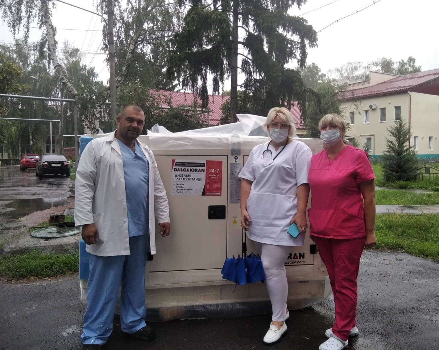 Отриманий від німецьких партнерів генератор для Мереф'янської лікарні
