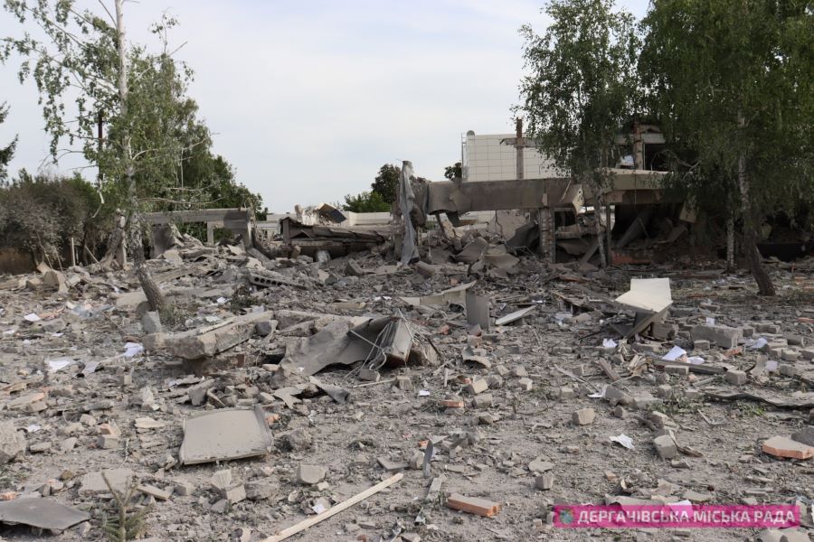 Наслідки обстрілів Дергачів