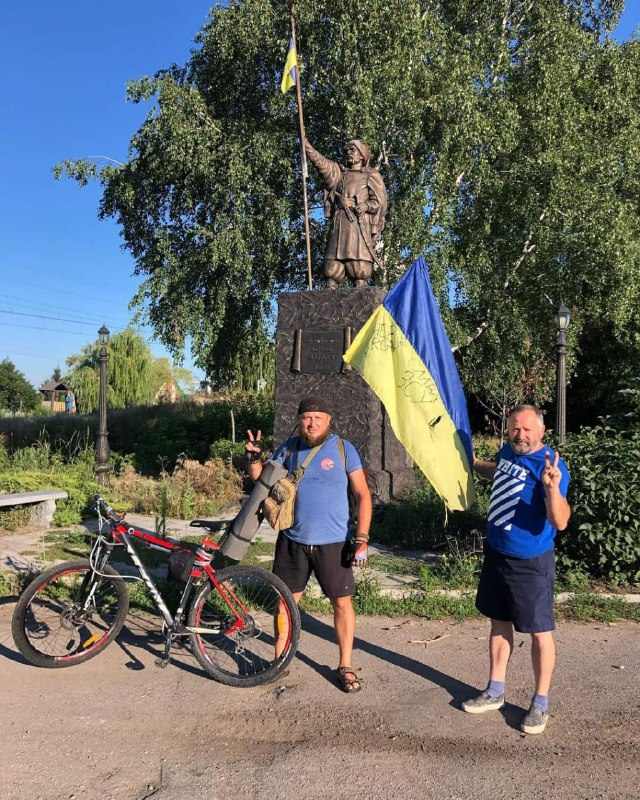 Веломарафон дергачівця Олександра Коломійця, Харківська область, Україна