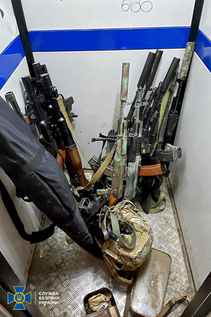 Зброя банди, затриманої у Харкові