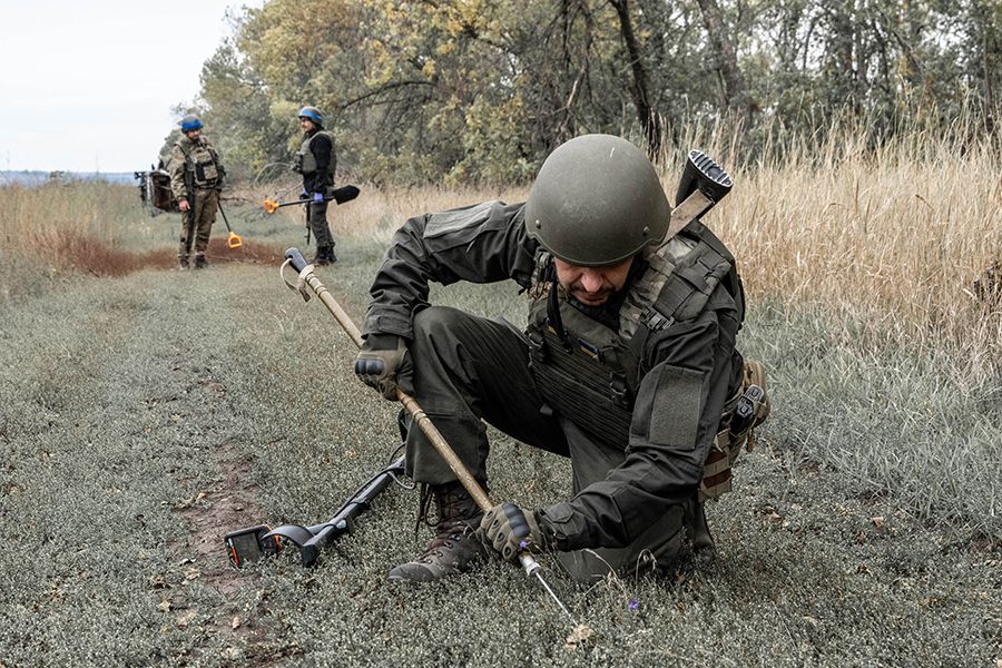 Сапери НГУ на деокупованій території Харківщини 