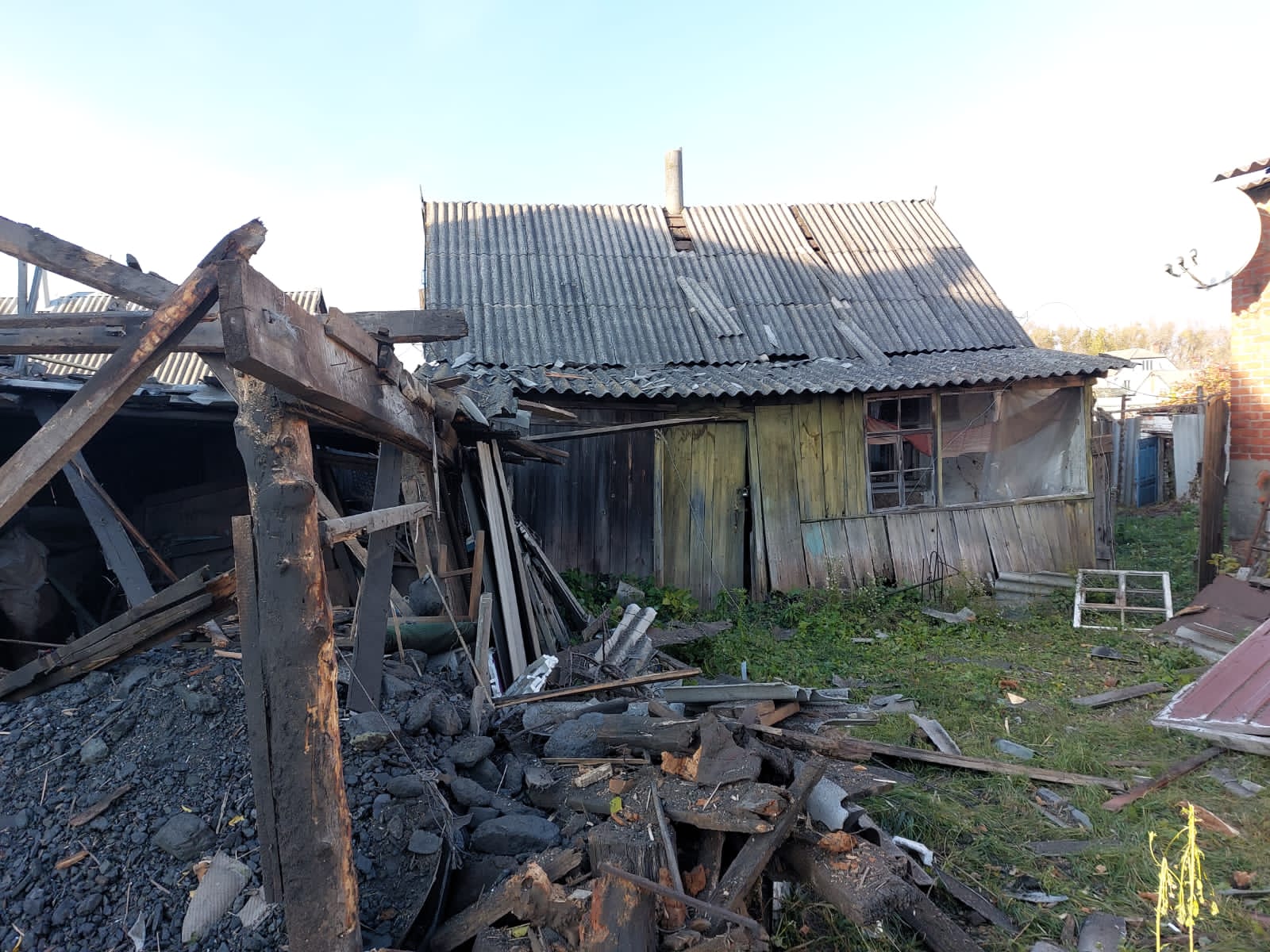 Наслідки російськіх обстрілів Вовчанська Харківської області 22.10.22