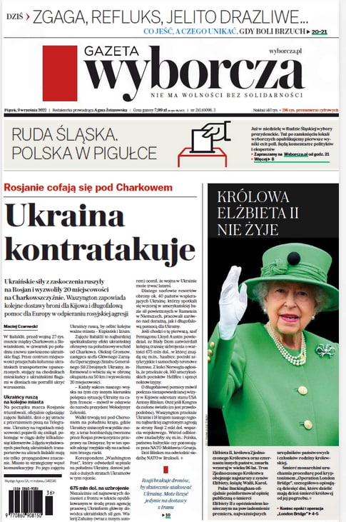 Gazeta Wyborcza про звільнення Харківської області від російських окупантів