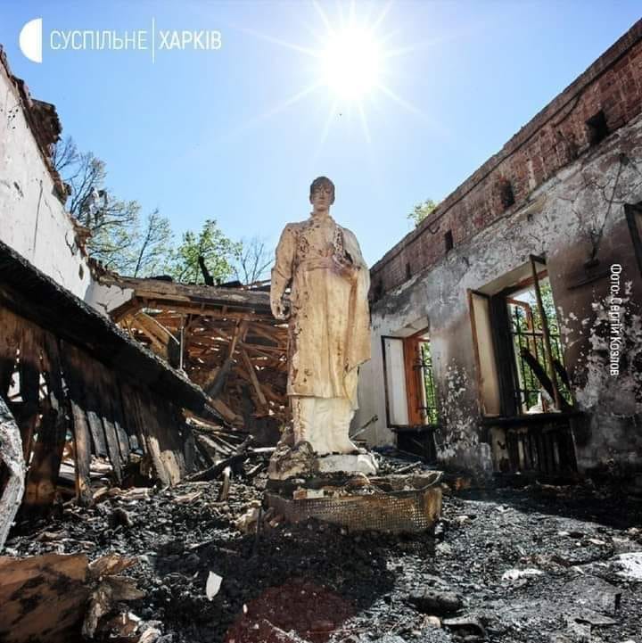 Після пожежі в музеї Сковороди в Сковородинівці Богодухівського району