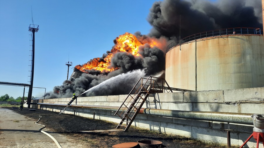 пожежа нафтоперебний завод