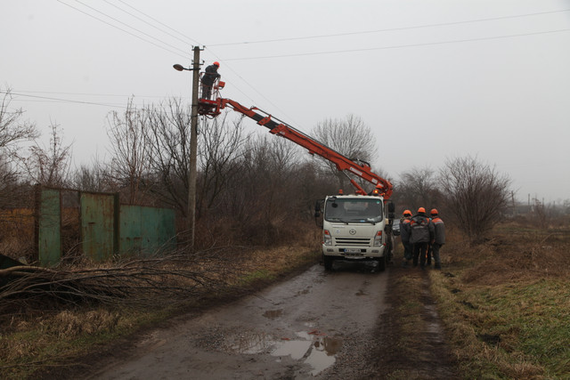 Відновлення світла в селі Макарове, Харківщина, січень 2023
