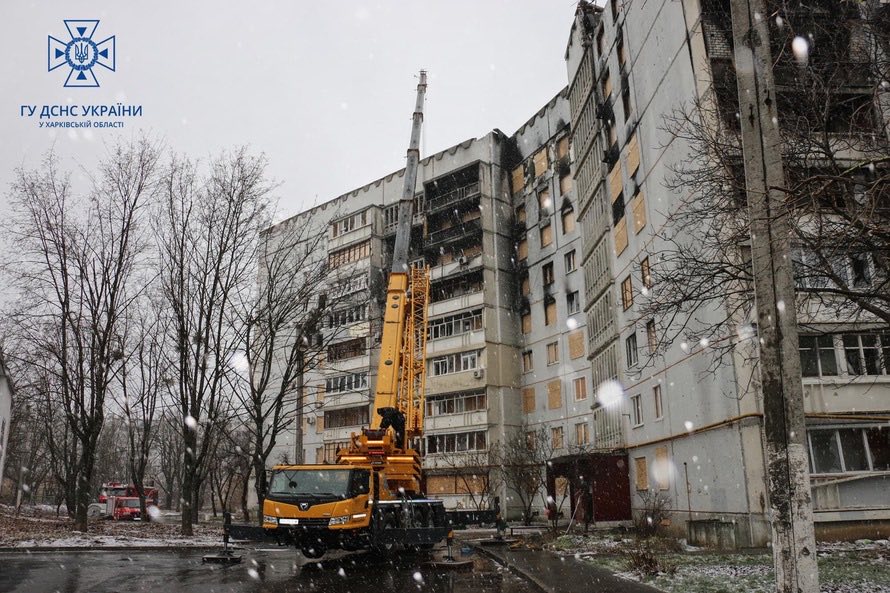 Північна Салтівка, Харків, розбір завалів 