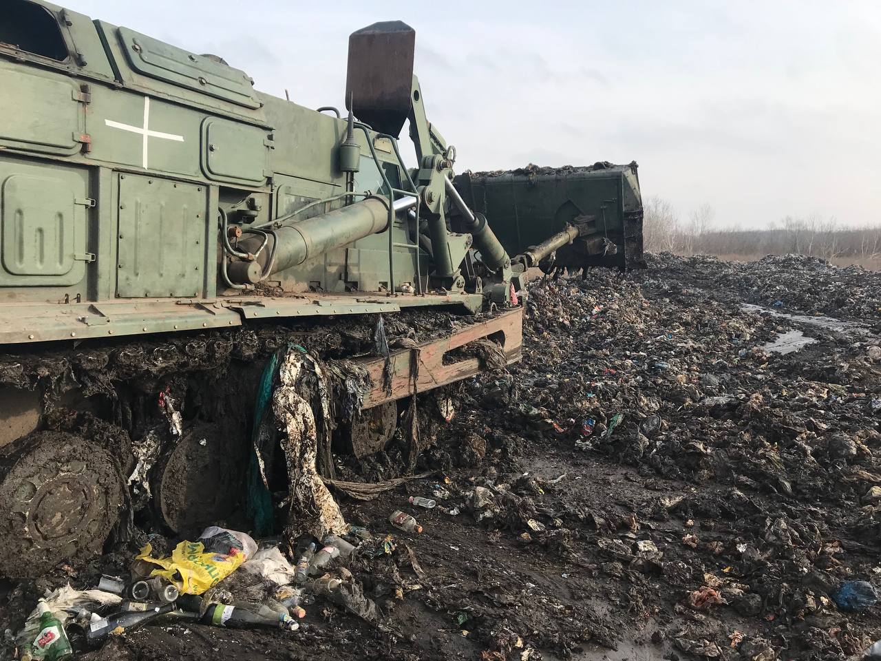 Розчищення полігону у Шевченково