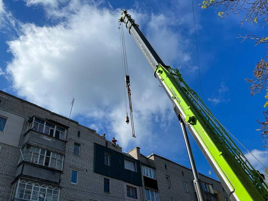 Балаклія, відновлення житлових багатоповерхівок