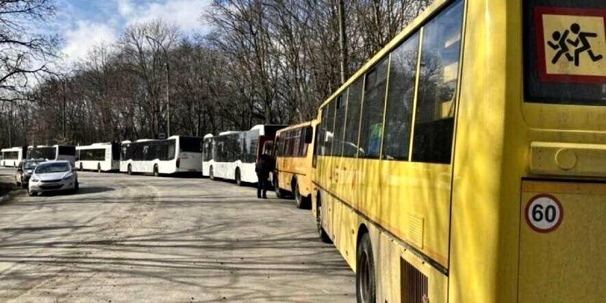 Евакуаційні автобуси, Харківська область