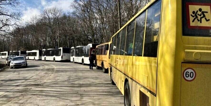 Евакуаційні автобуси, Харківська область