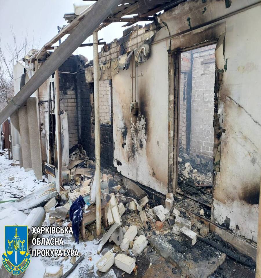 В прокуратурі показали наслідки чергового обстрілу Харківської області 