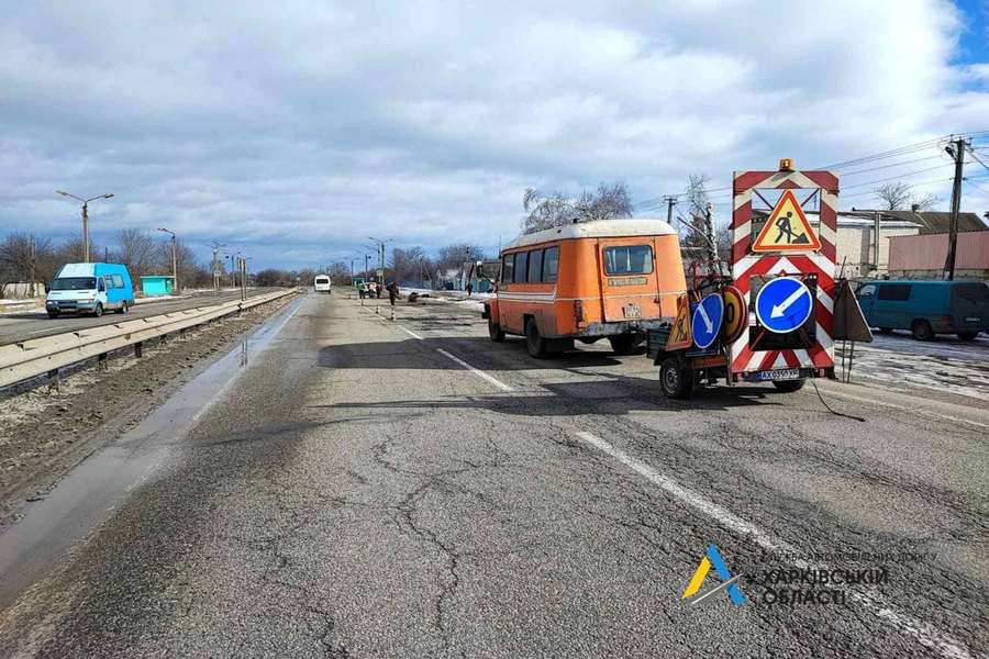 Ремонт доріг державного значення, Харківська область, березень 2023