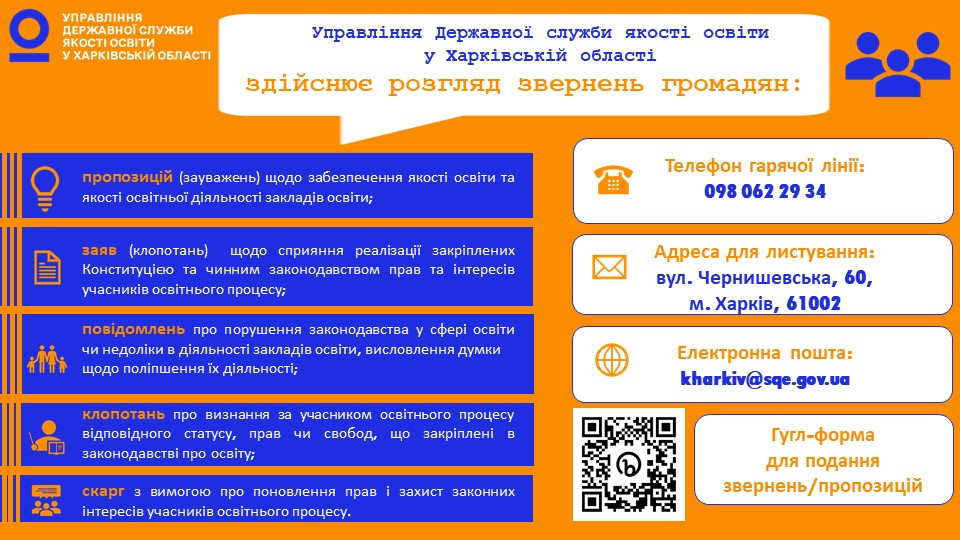 служба якості освіти в Харківській області