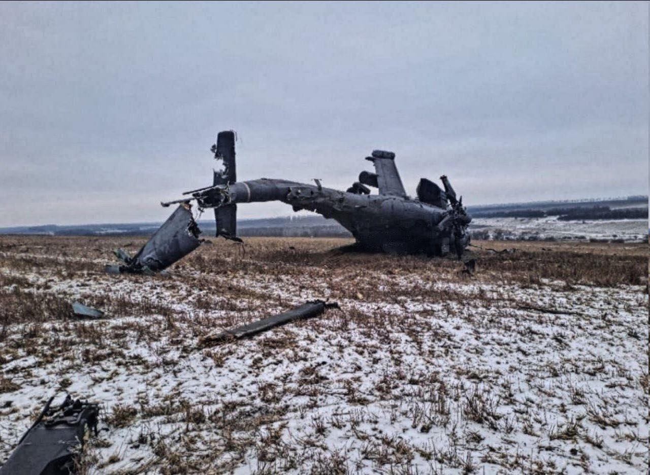 Збитий гелікоптер у Харківській області