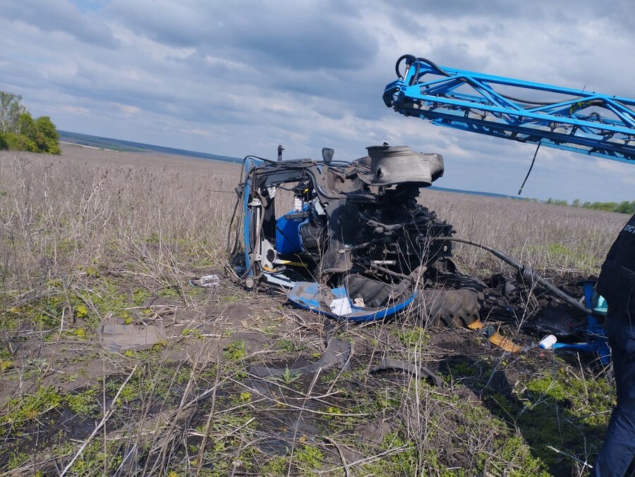 Тракторист підірвався на міні