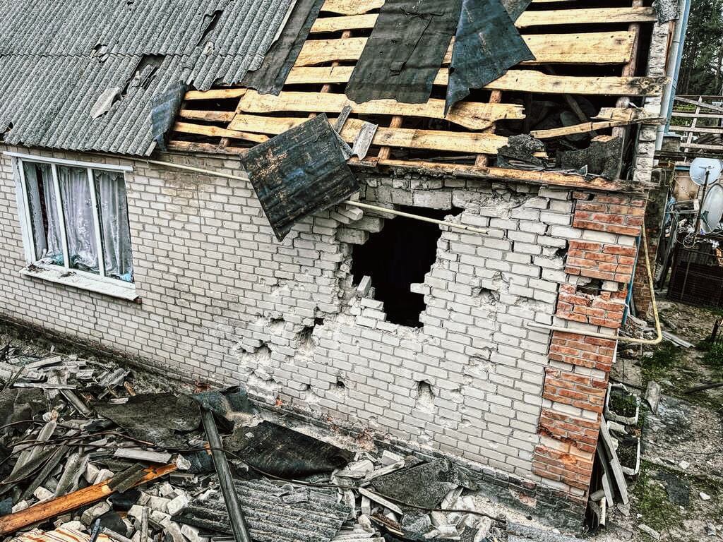 Наслідки обстрілу, село Подоли Харківська область