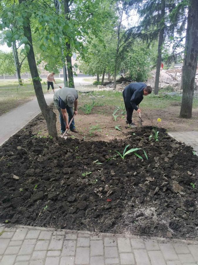 Великий Бурлук, Харківська область. Благоустрій території у парковій зоні 