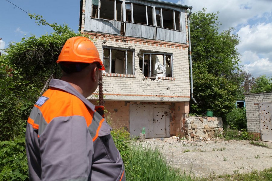 Старий Салтів, Харківська область, Харкіобленерго. Відновлення електропостачання 