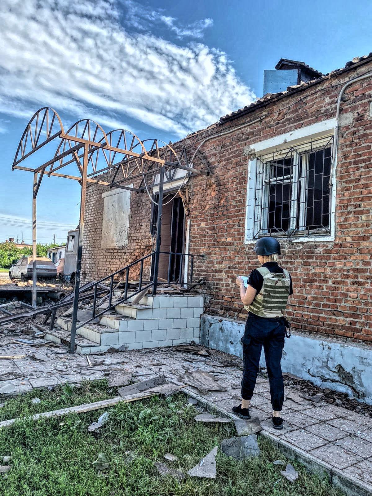 Пошкоджена будівля, Харківська область