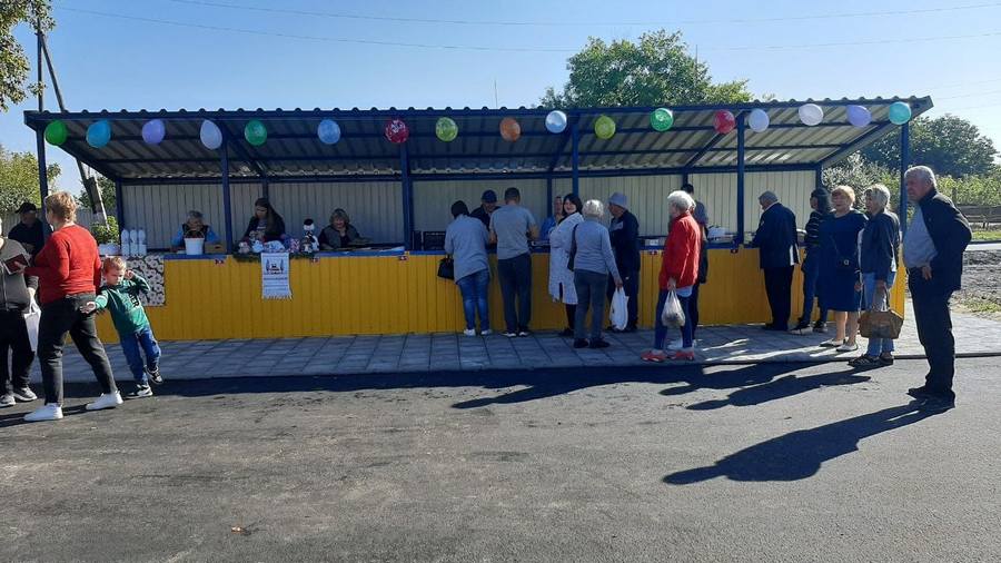 Відкриття базару у селі Миколаївка, вересень 2023 