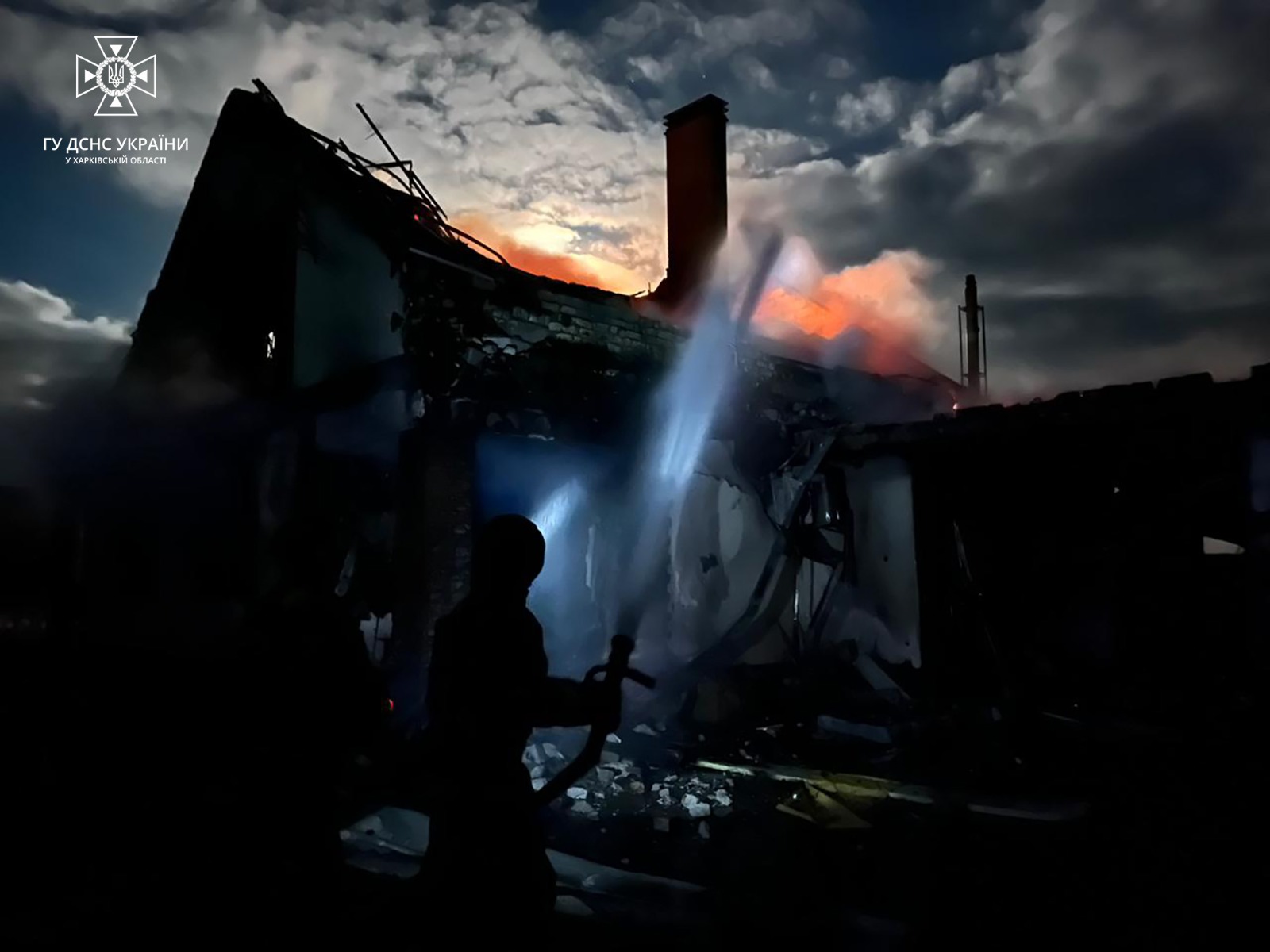 Унаслідок обстрілу в Куп'янську сталася пожежа