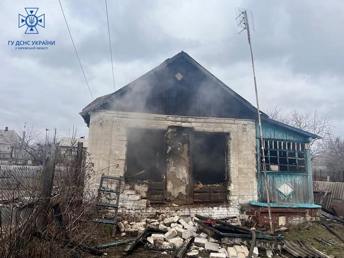 Ліквідація пожежі у приватному будинку с. Куп’янськ-Вузловий 