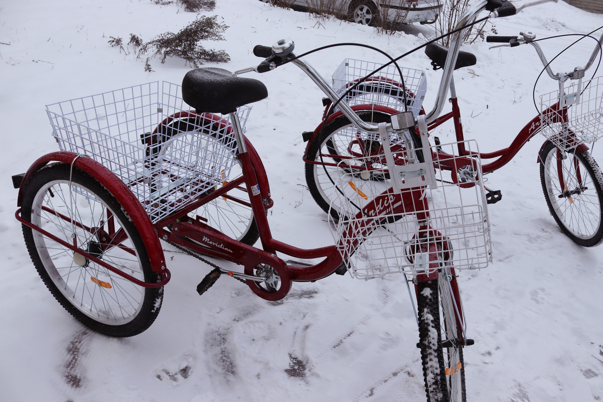 Триколісні велосипеди для соцпрацівників Чкаловського