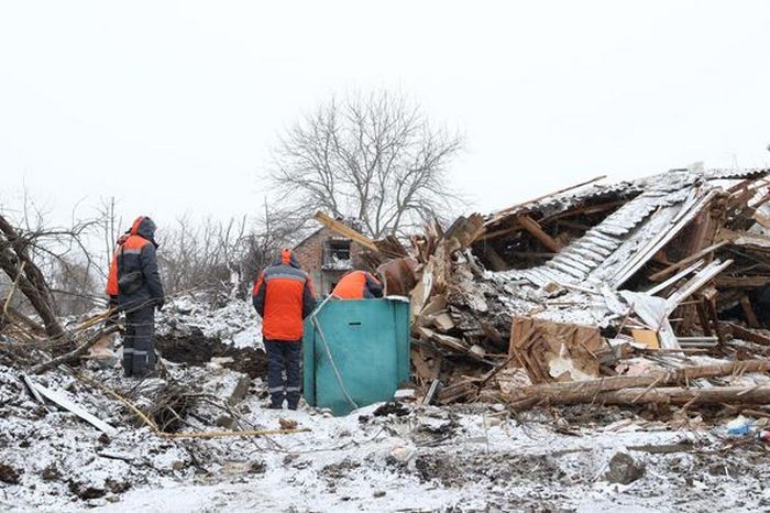 Ракетний удар по Змієву 8 січня, газ 