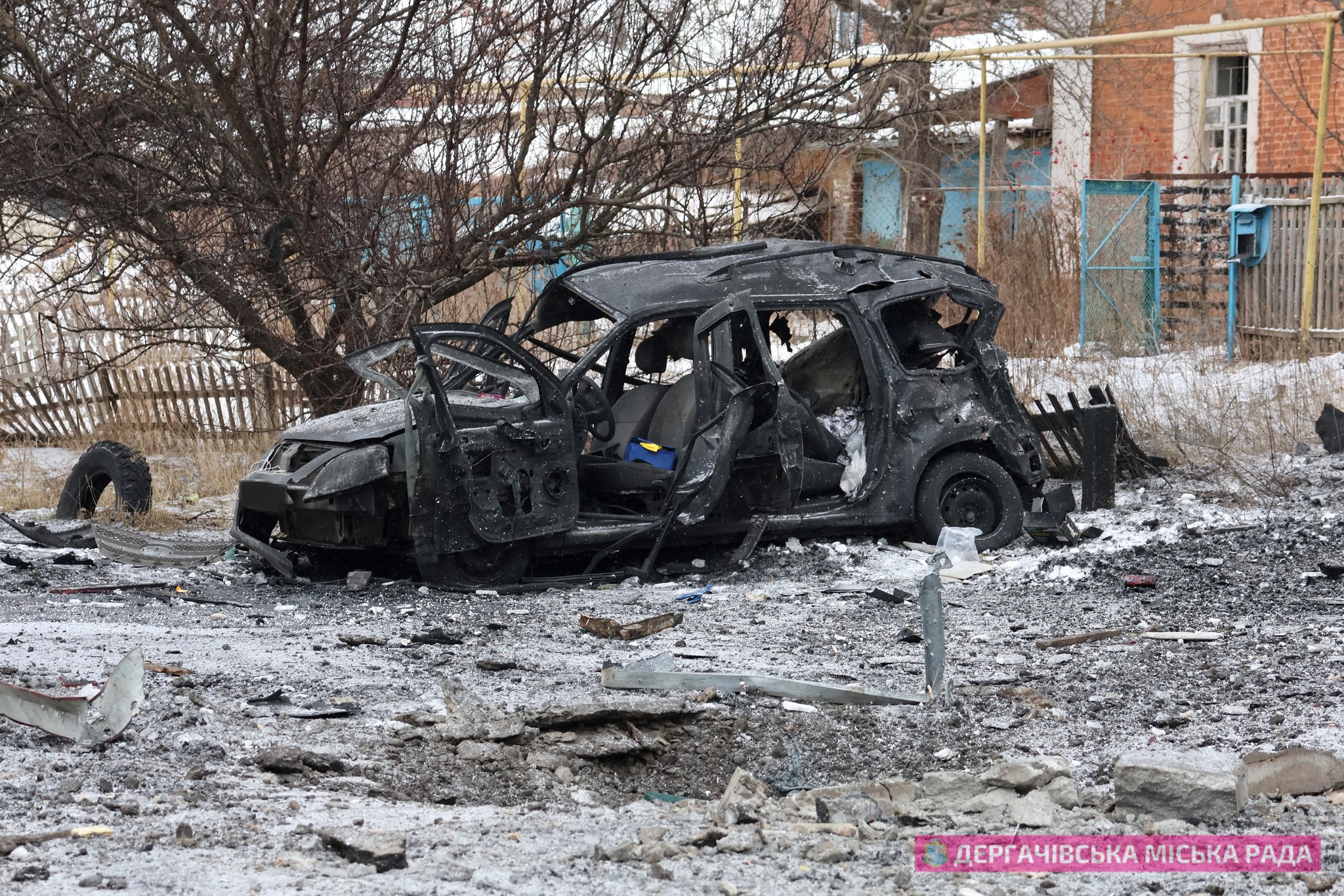 Наслідки обстрілу селища Козача Лопань, Харківська область
