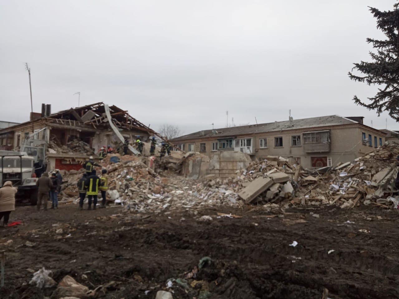 Знищений житловий будинок, Великий Бурлук