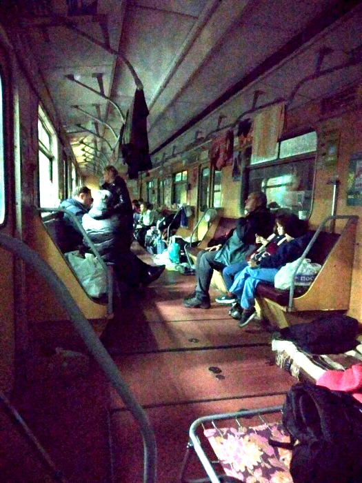 У вагоні метро/фото: Катерина Задніпровська