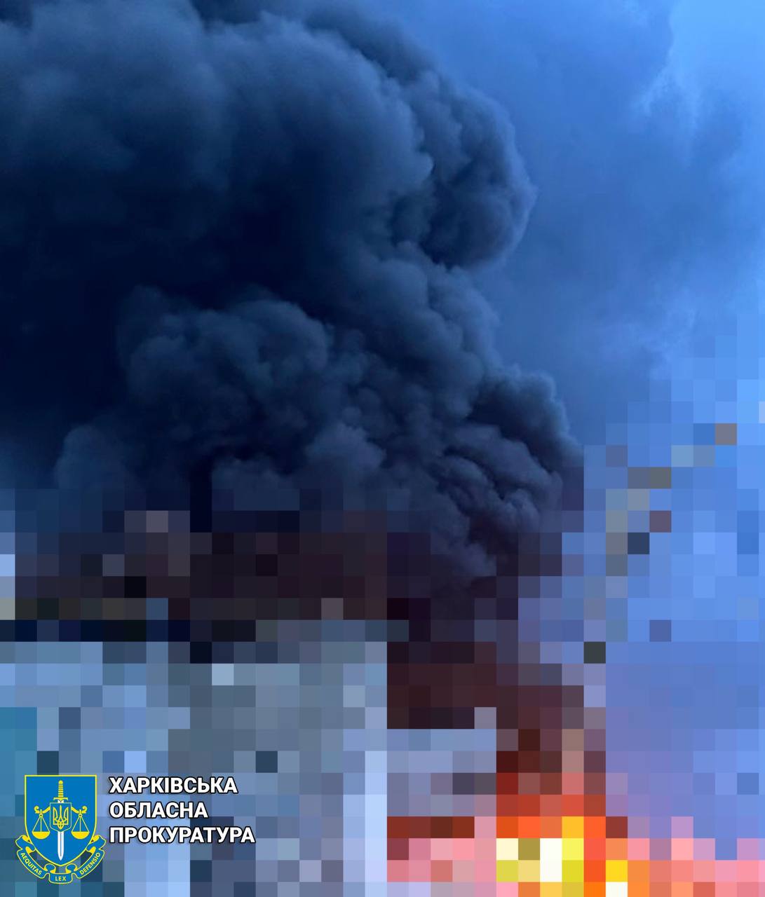 Наслідки влучання ворожої ракети на Харківщині, 22 березня