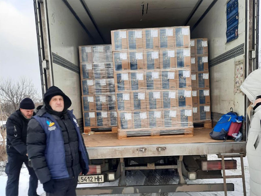 Циркунівська громада отримує допомогу продуктовими наборами 