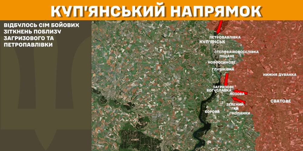 Куп'янський напрямок, мапа