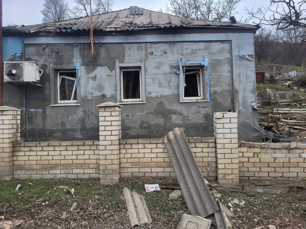 Наслідки обстрілу в місті Куп'янськ