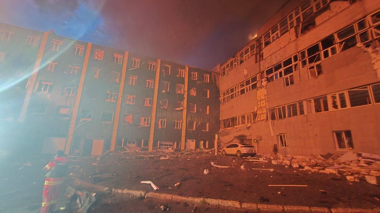 пожежа після атаки БпЛА
