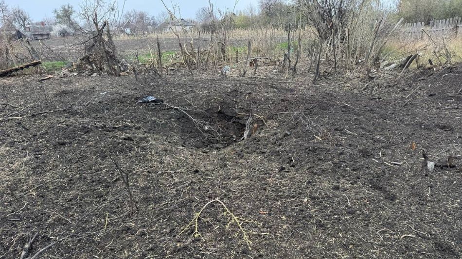 Вирва від снаряду. с. Борова