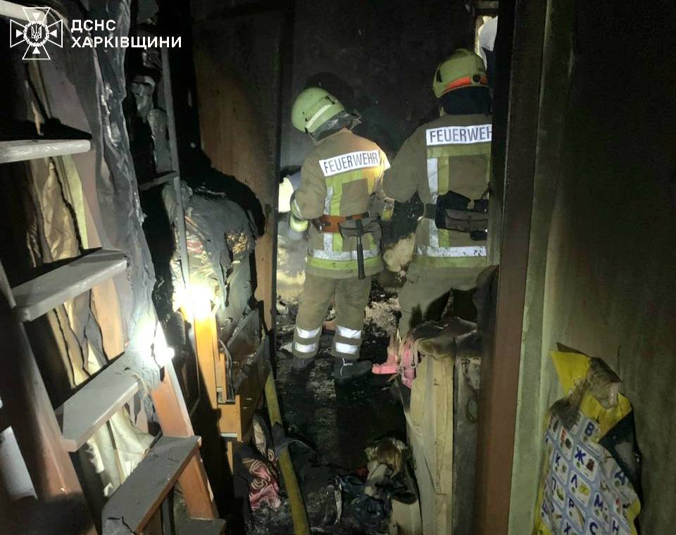 Пожежа у селищі Пісочин