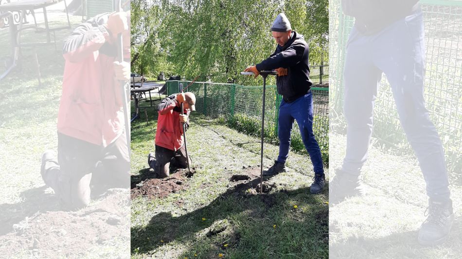 Виконання робіт з облаштування лав. Лозівська громада