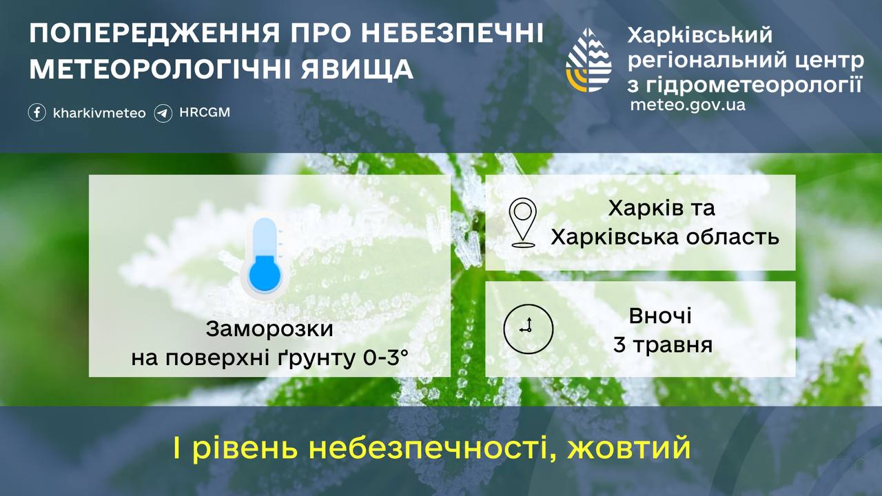 Заморозки на Харківщині