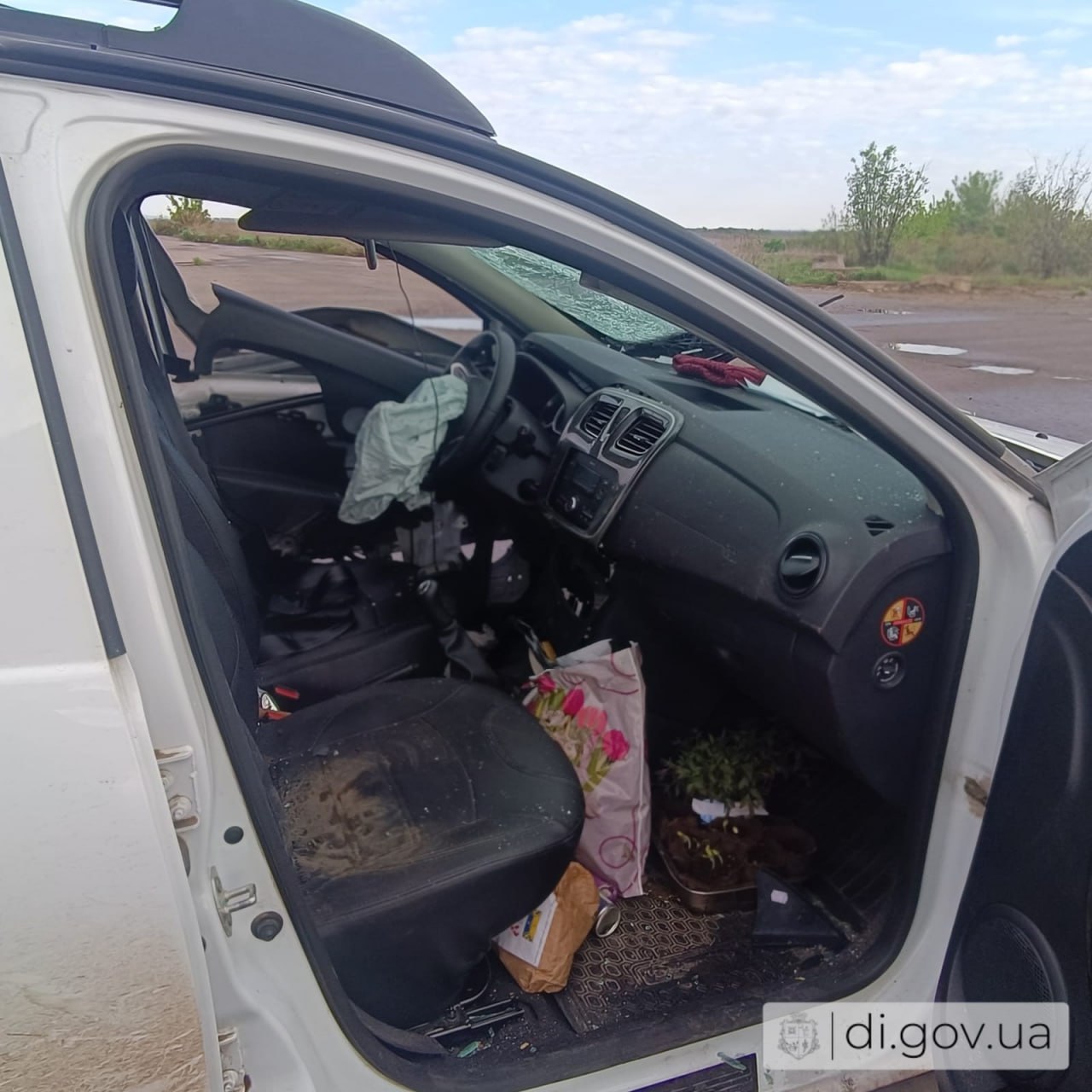 Обстріл цивільного авто