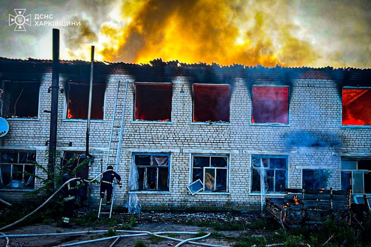Пожежа унаслідок обстрілу