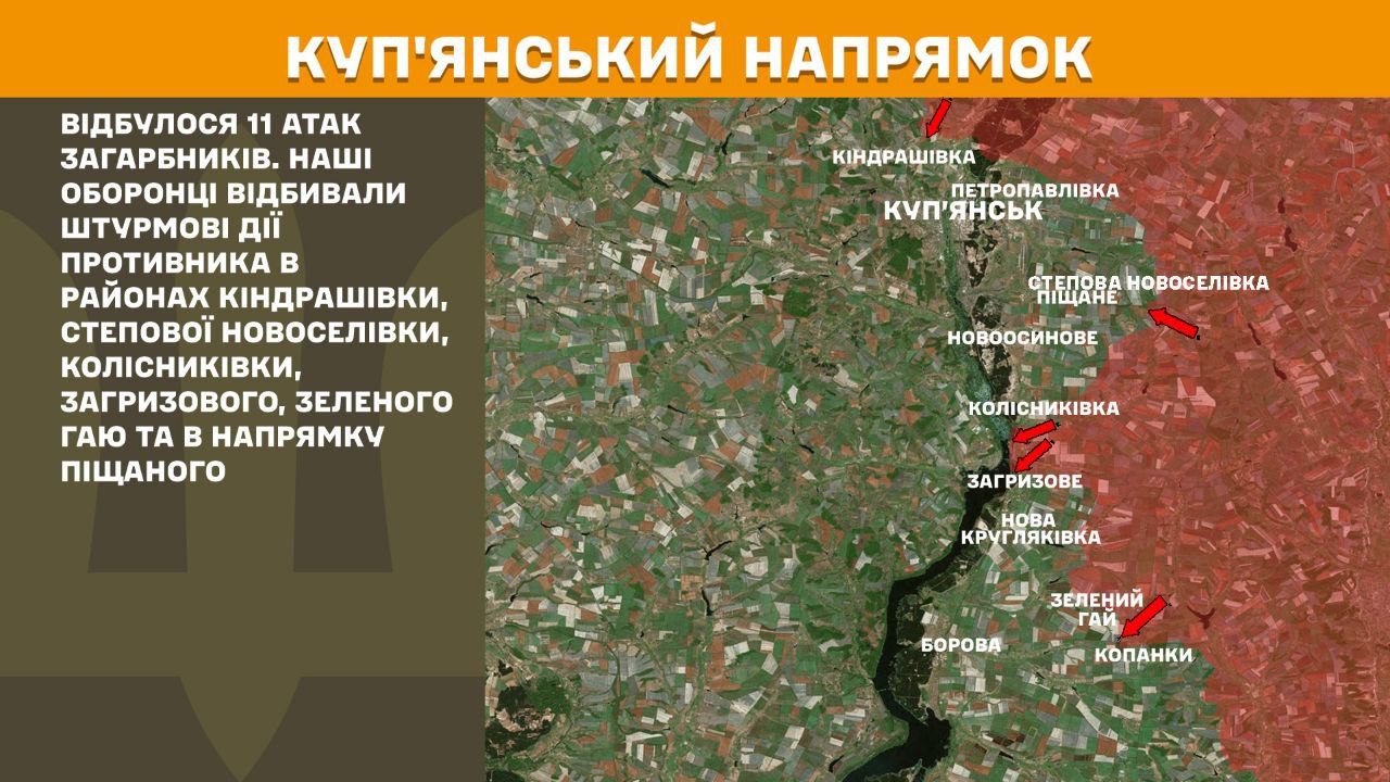 Куп'янський напрямок станом на 31 травня