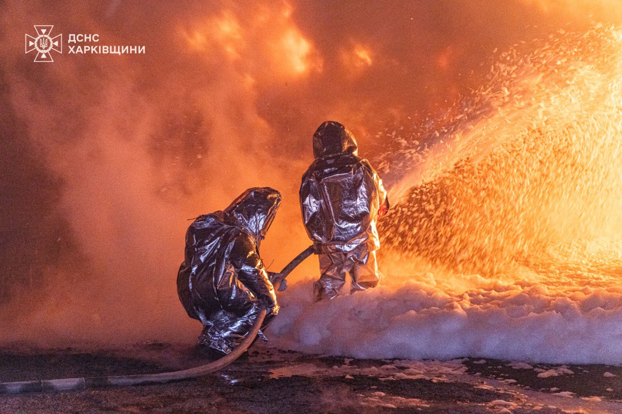 Влучання безпілотників у Чугуєві