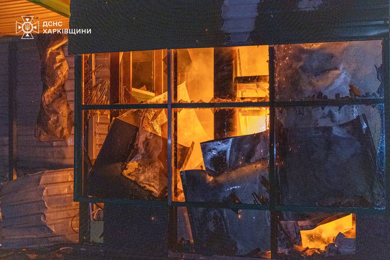 Пожежа унаслідок обстрілу