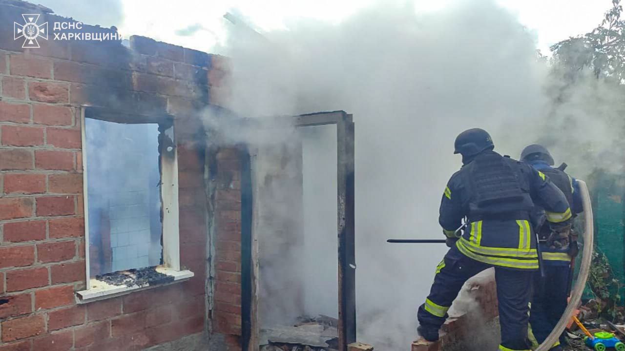 Пожежа унаслідок обстрілу