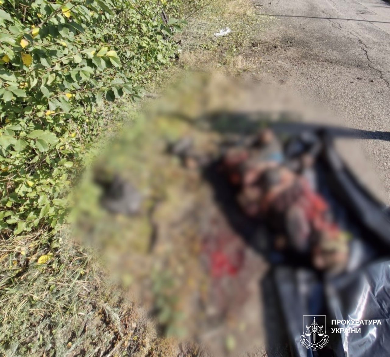 Труп чоловіка, вбитого російським дроном